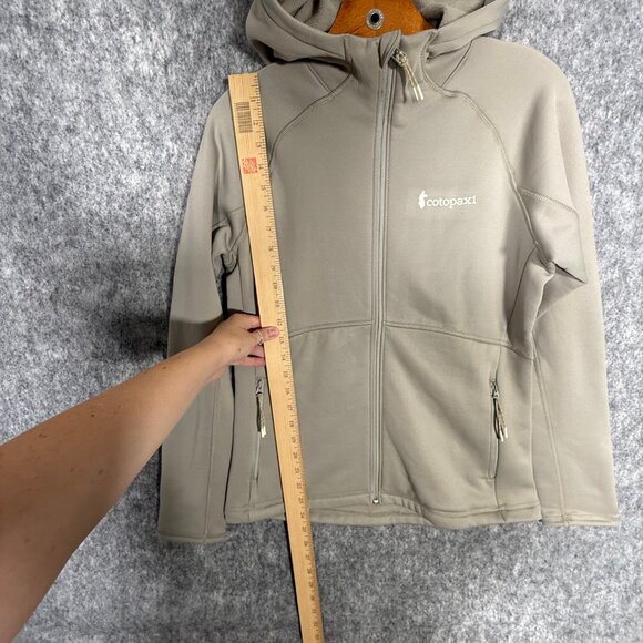Cotopaxi Tempa Fleece Hooded Jacket Tan/Grey Athleisure S - Picture 5 of 9
